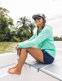 Huk Gear Performance Tops-Womens A1A Performance Hoodie Bermuda