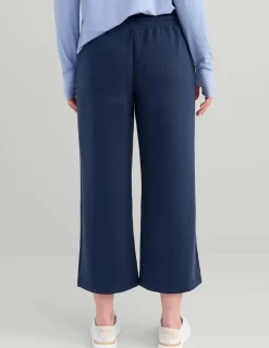 Huk Gear Pants-Womens Bayside Wide Leg Crop Naval Academy