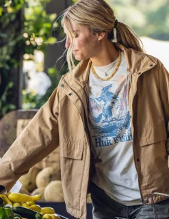 Huk Gear Lightweight-Womens Boatyard Jacket Marl