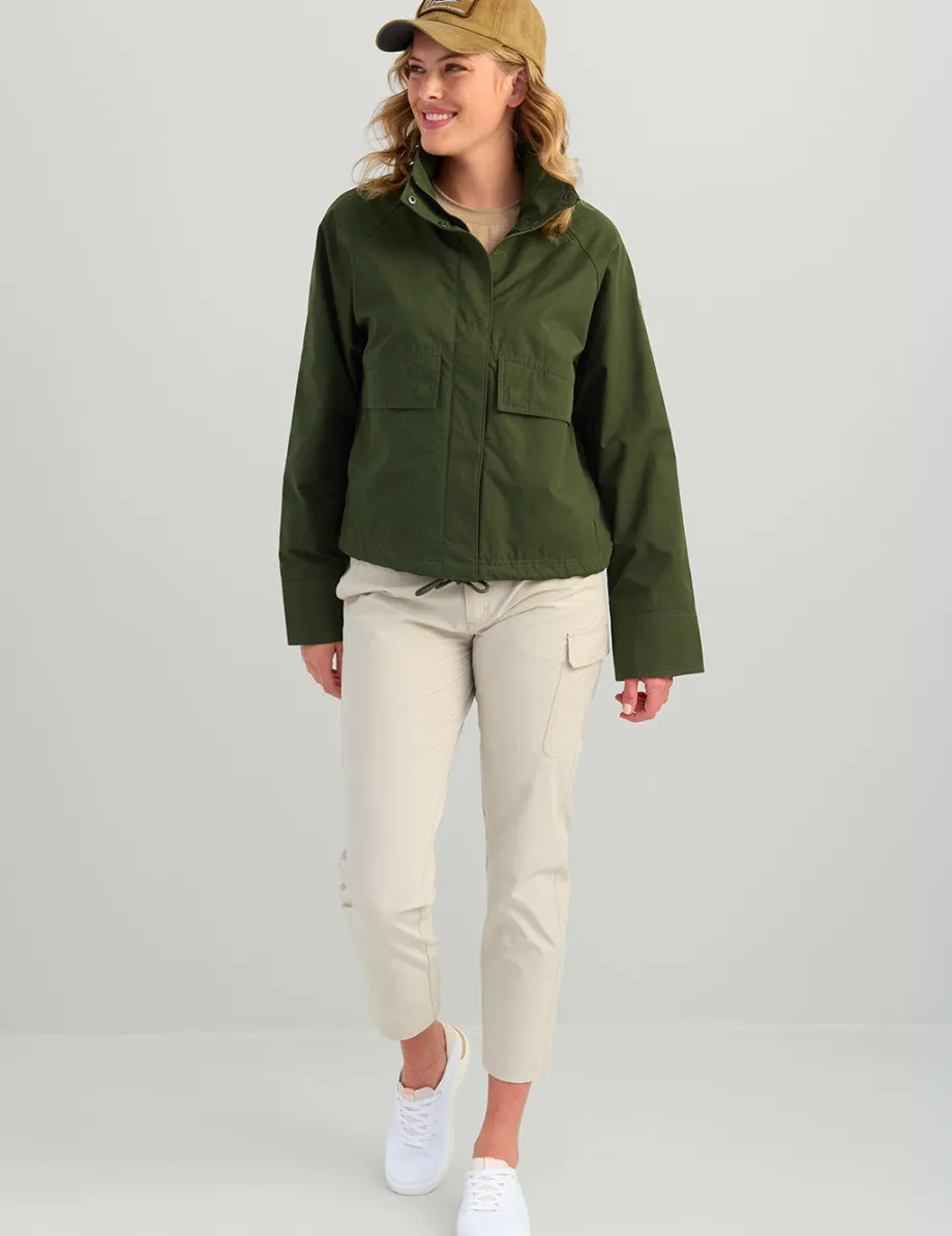 Huk Gear Lightweight-Womens Boatyard Jacket Cypress Landing