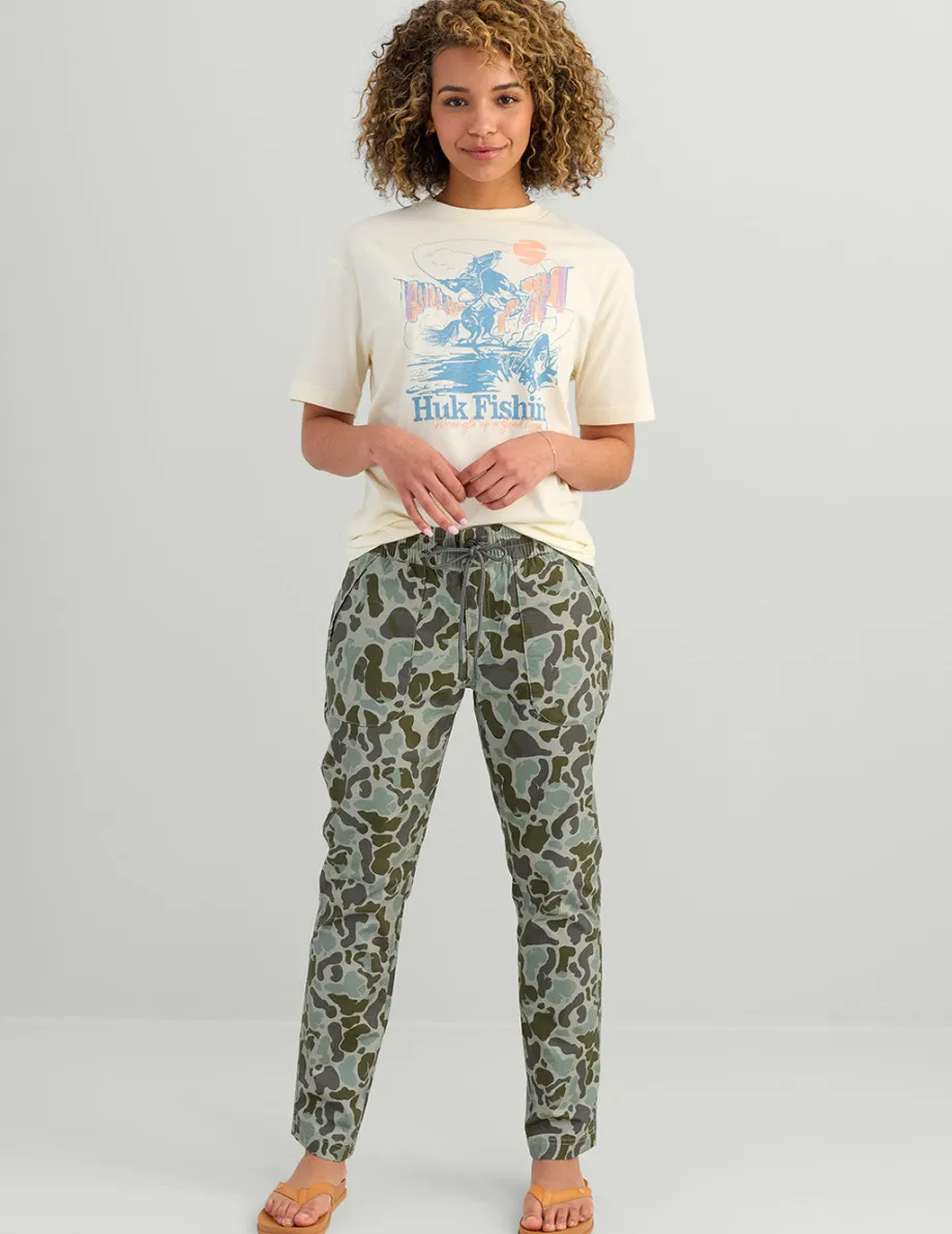 Huk Gear Pants-Womens Cruiser Pant KC Volcanic Ash Camo