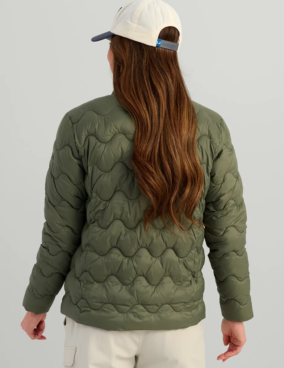 Huk Gear Insulation-Womens Huk Wave Jacket Moss