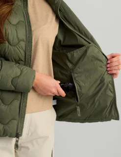Huk Gear Insulation-Womens Huk Wave Jacket Moss