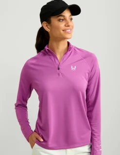 Huk Gear Performance Tops-Womens Icon Performance Hoodie Orchid