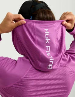 Huk Gear Performance Tops-Womens Icon Performance Hoodie Orchid