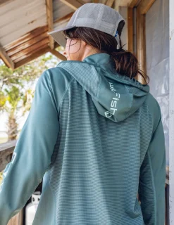 Huk Gear Performance Tops-Womens Icon Performance Hoodie North Atlantic