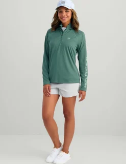 Huk Gear Performance Tops-Womens Icon Performance Hoodie North Atlantic