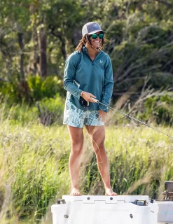 Huk Gear Performance Tops-Womens Icon Performance Hoodie North Atlantic