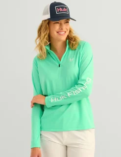 Huk Gear Performance Tops-Womens Icon Performance Hoodie Bermuda