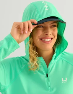 Huk Gear Performance Tops-Womens Icon Performance Hoodie Bermuda