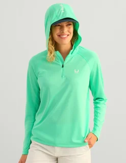 Huk Gear Performance Tops-Womens Icon Performance Hoodie Bermuda