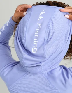 Huk Gear Performance Tops-Womens Icon Performance Hoodie Lightning Sky