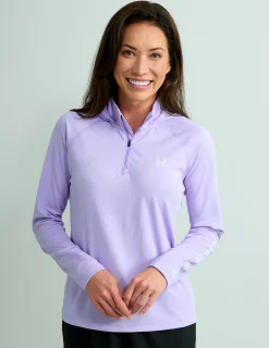 Huk Gear Performance Tops-Womens Icon Performance Hoodie Lavender