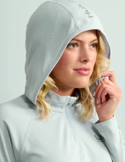 Huk Gear Performance Tops-Womens Icon Performance Hoodie Harbor Mist