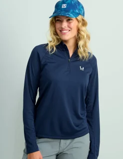 Huk Gear Performance Tops-Womens Icon Performance Hoodie Naval Academy