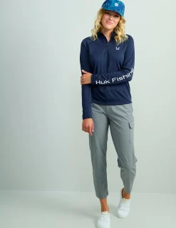Huk Gear Performance Tops-Womens Icon Performance Hoodie Naval Academy