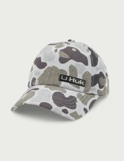 Huk Gear Hats-Womens KC Print Ponytail Hat KC Volcanic Ash Camo