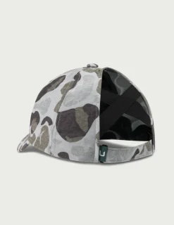 Huk Gear Hats-Womens KC Print Ponytail Hat KC Volcanic Ash Camo