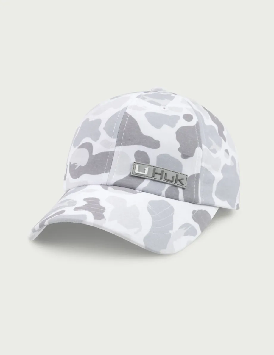 Huk Gear Hats-Womens KC Print Ponytail Hat KC White Camo