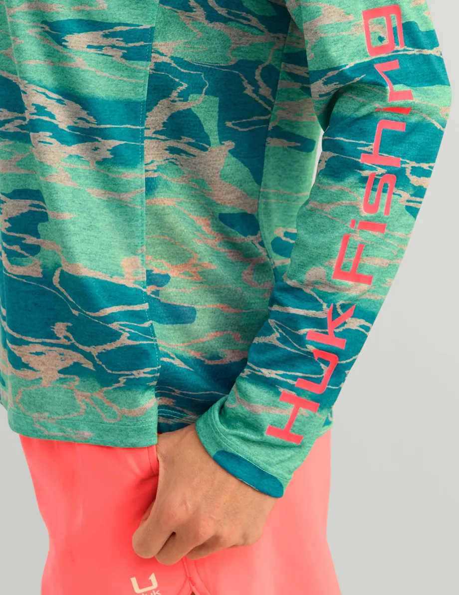 Huk Gear Performance Tops-Womens KC Pursuit Performance Crew KC Bermuda Offshore