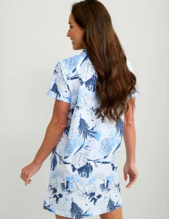 Huk Gear Cover-Up Dresses-Womens Kona Cover-Up Dress White Radical Botanical