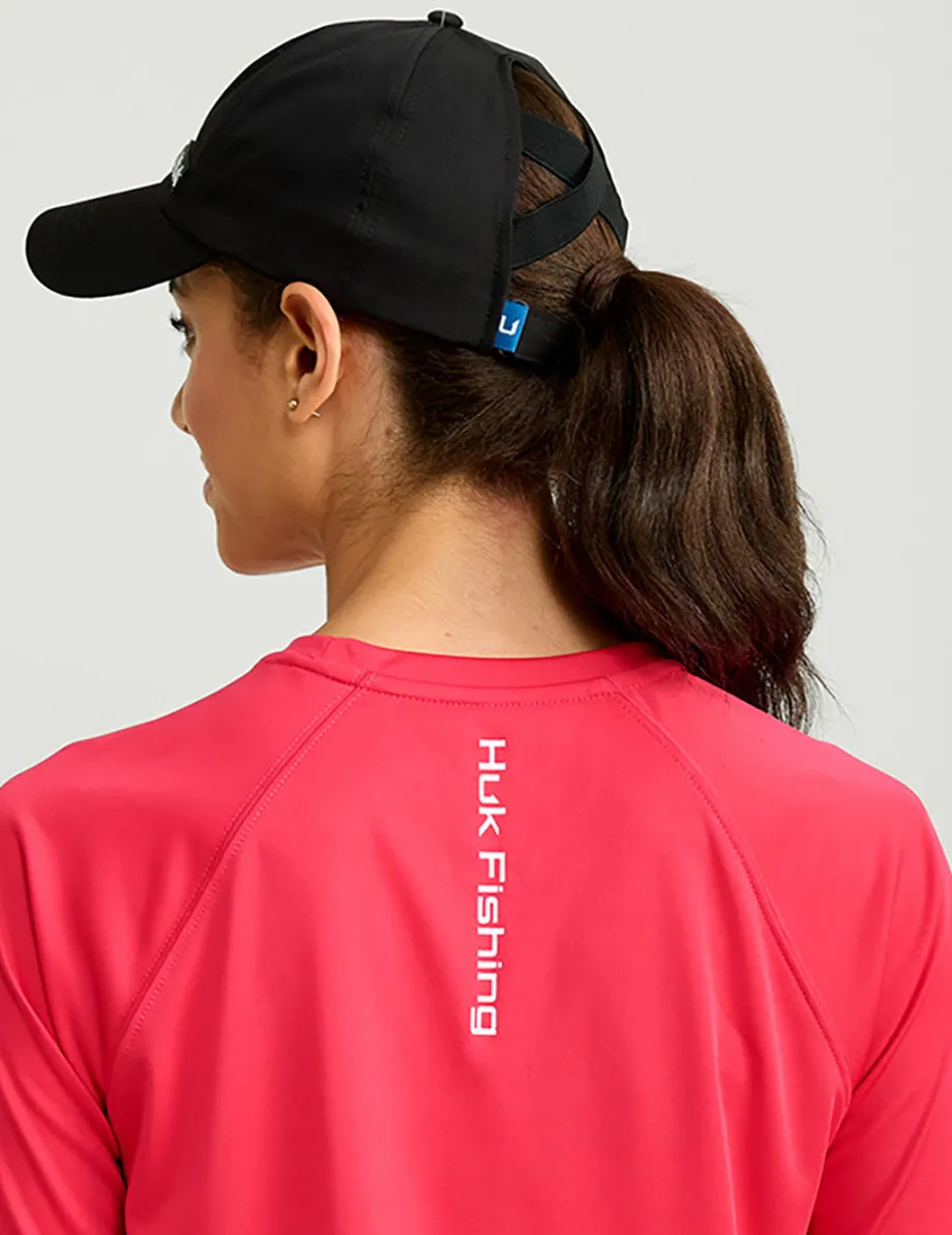 Huk Gear Hats-Womens Ponytail Hat Black