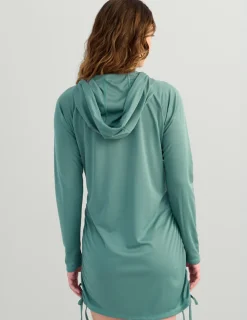 Huk Gear Cover-Up Dresses|Performance Tops-Womens Pursuit Cover-Up Dress North Atlantic