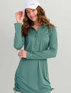 Huk Gear Cover-Up Dresses|Performance Tops-Womens Pursuit Cover-Up Dress North Atlantic