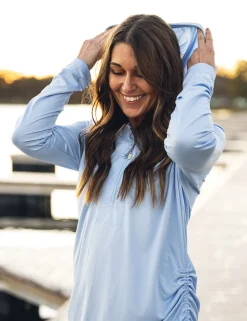 Huk Gear Cover-Up Dresses|Performance Tops-Womens Pursuit Cover-Up Dress Windsurfer