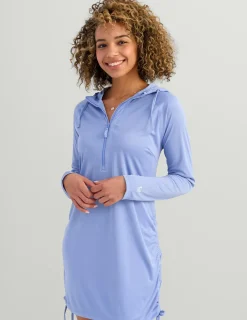 Huk Gear Cover-Up Dresses|Performance Tops-Womens Pursuit Cover-Up Dress Lightning Sky