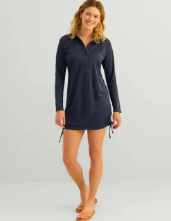 Huk Gear Cover-Up Dresses|Performance Tops-Womens Pursuit Cover-Up Dress Naval Academy