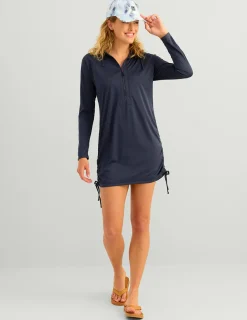 Huk Gear Cover-Up Dresses|Performance Tops-Womens Pursuit Cover-Up Dress Naval Academy