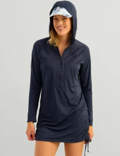 Huk Gear Cover-Up Dresses|Performance Tops-Womens Pursuit Cover-Up Dress Naval Academy