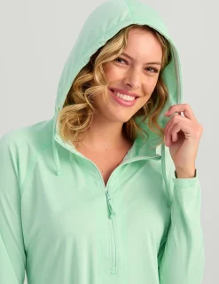 Huk Gear Cover-Up Dresses|Performance Tops-Womens Pursuit Cover-Up Dress Seafoam Mist