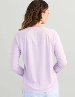 Huk Gear Performance Tops-Womens Pursuit Performance Crew Orchid Bloom