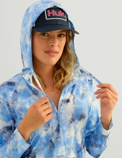 Huk Gear Cover-Up Dresses|Performance Tops-Womens Pursuit Splish Splash Cover-Up Dress Windsurfer Splish Splash