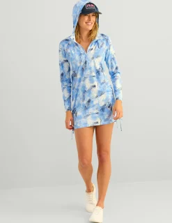 Huk Gear Cover-Up Dresses|Performance Tops-Womens Pursuit Splish Splash Cover-Up Dress Windsurfer Splish Splash