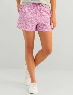 Huk Gear Swim-Womens Pursuit Volley Swim Short Orchid Sun Dot