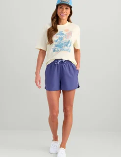 Huk Gear Swim-Womens Pursuit Volley Swim Short Skipper Blue