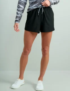Huk Gear Swim-Womens Pursuit Volley Swim Short Black