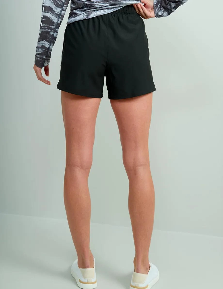 Huk Gear Swim-Womens Pursuit Volley Swim Short Black