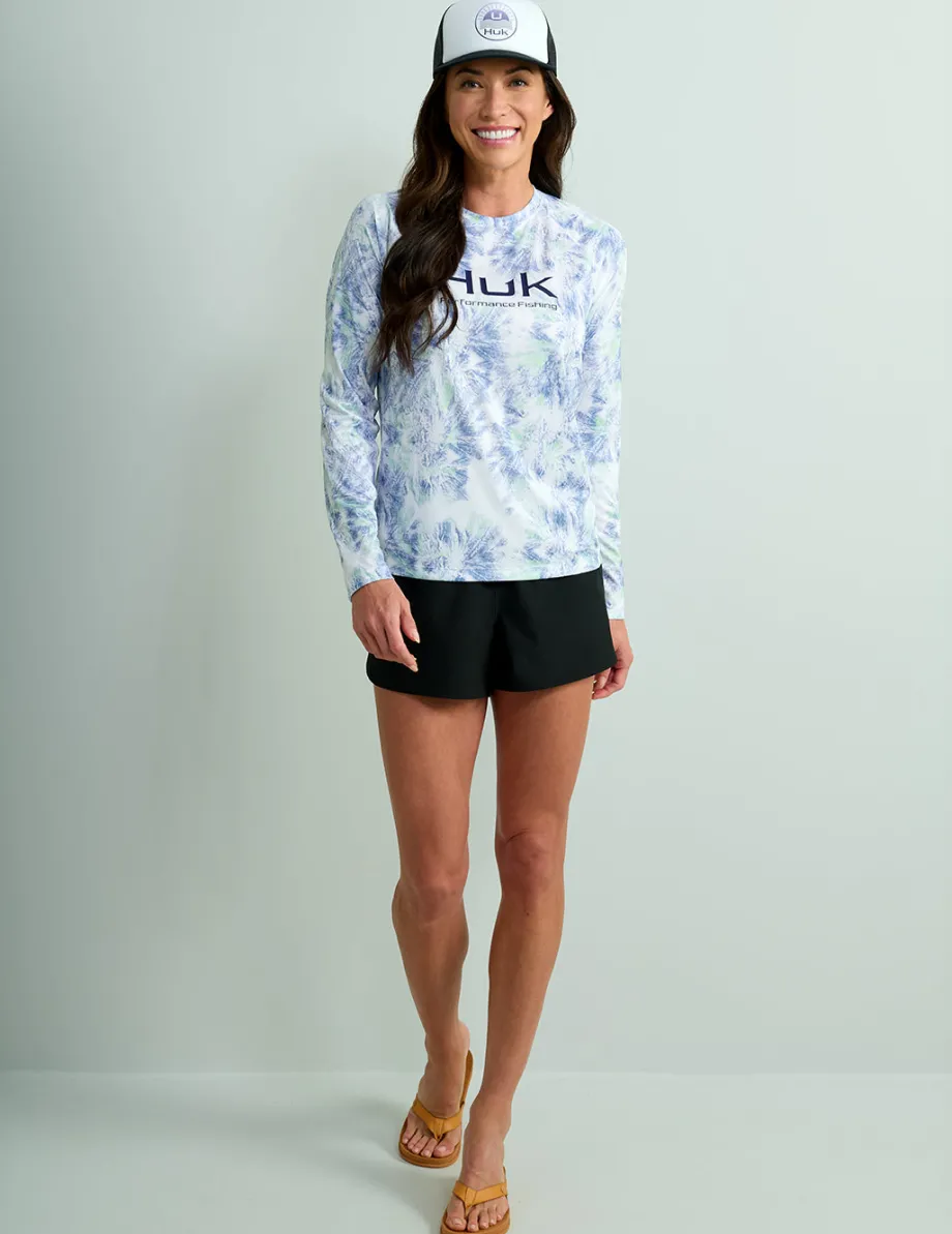 Huk Gear Swim-Womens Pursuit Volley Swim Short Black