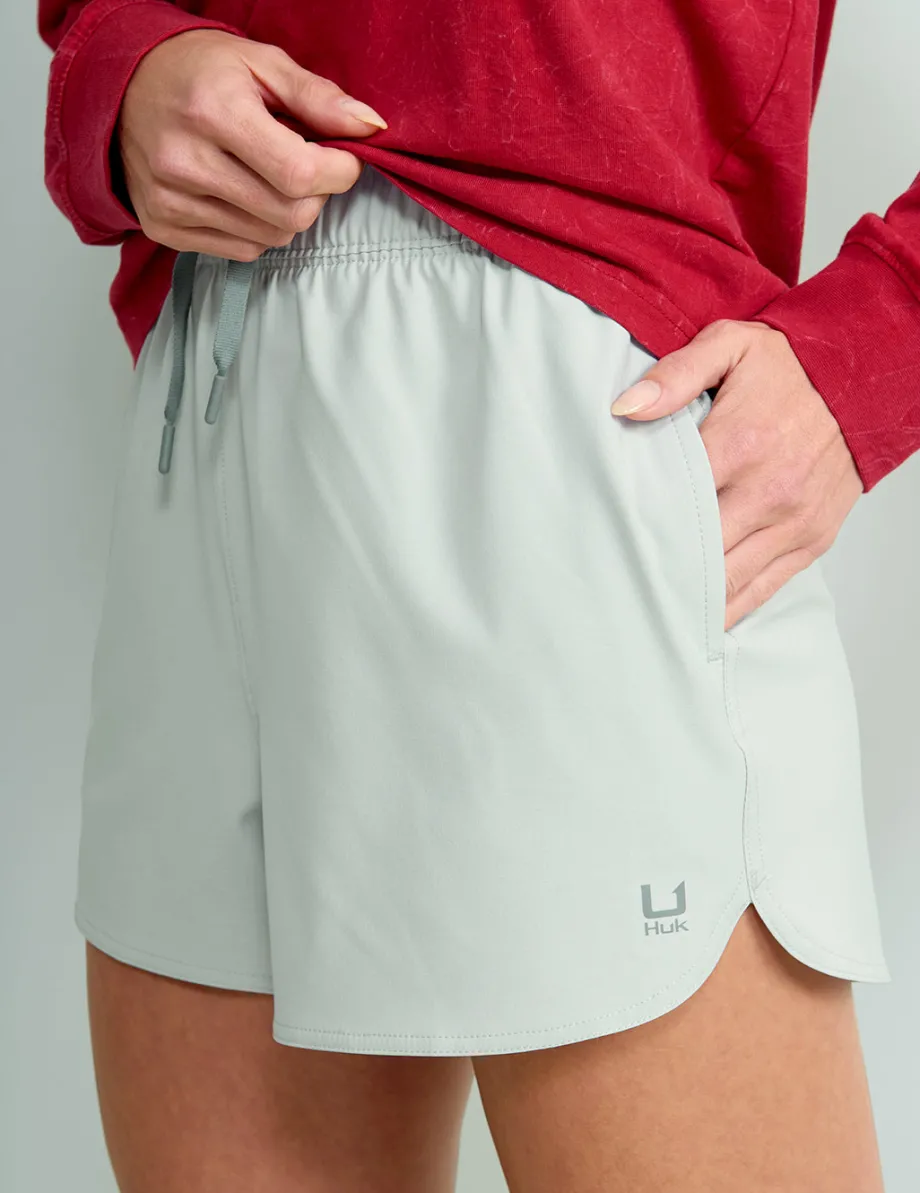 Huk Gear Swim-Womens Pursuit Volley Swim Short Harbor Mist