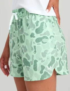 Huk Gear Swim-Womens Pursuit Volley Swim Short KC North Atlantic Camo