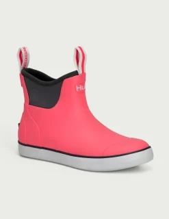 Huk Gear Boots & Shoes|Rainwear-Womens Rogue Wave Boots Neon Coral