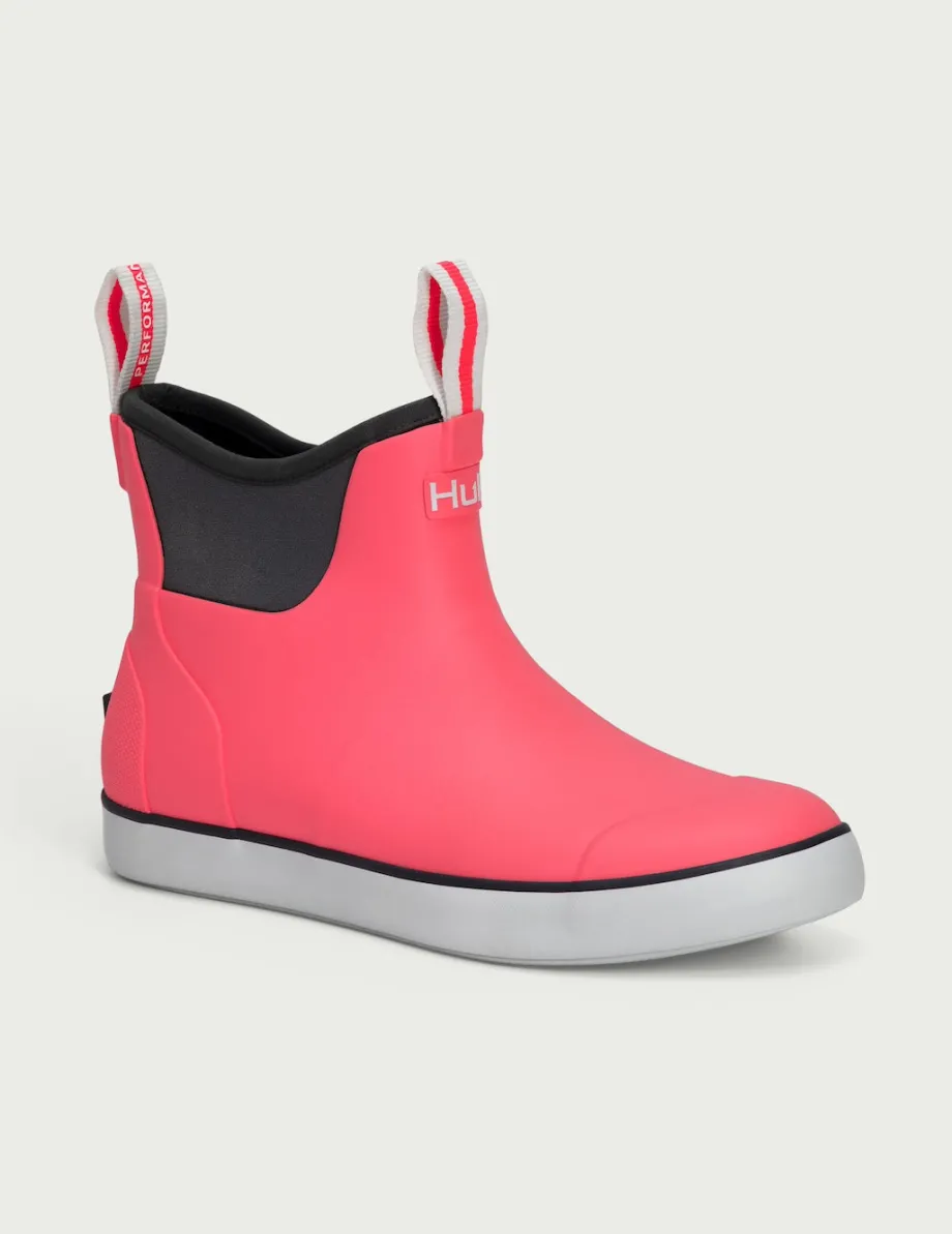 Huk Gear Boots & Shoes|Rainwear-Womens Rogue Wave Boots Neon Coral