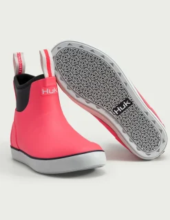 Huk Gear Boots & Shoes|Rainwear-Womens Rogue Wave Boots Neon Coral