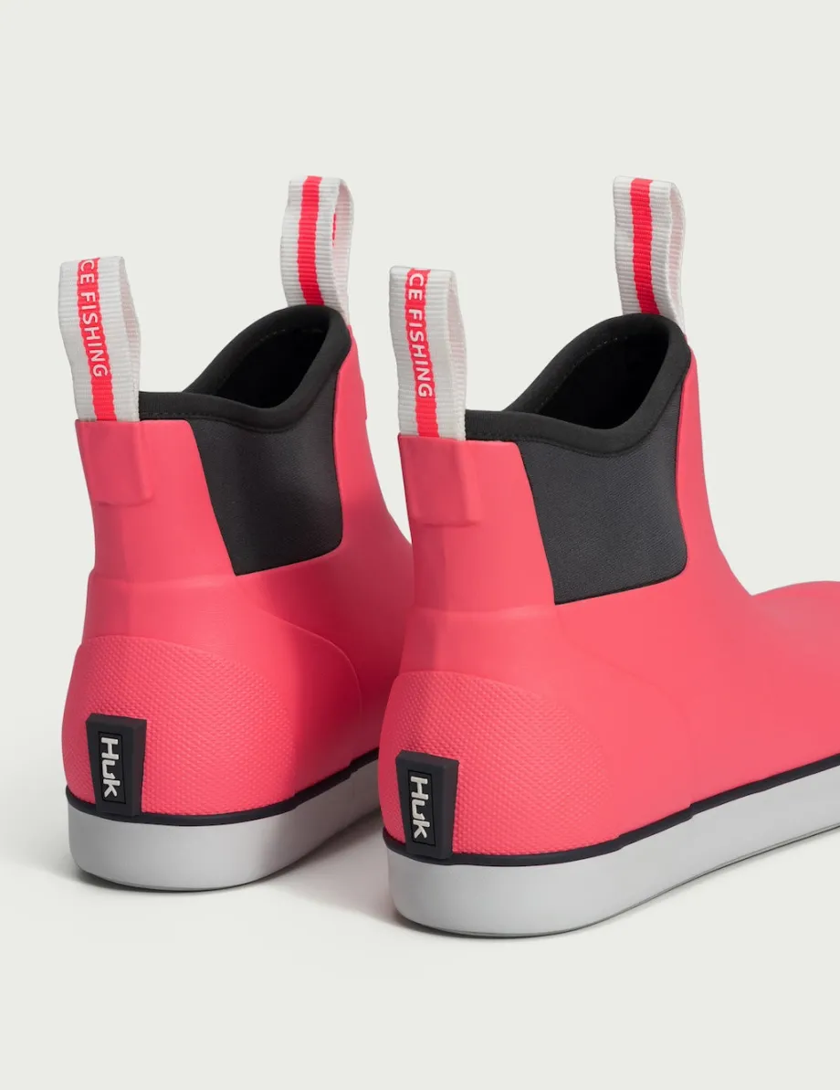 Huk Gear Boots & Shoes|Rainwear-Womens Rogue Wave Boots Neon Coral
