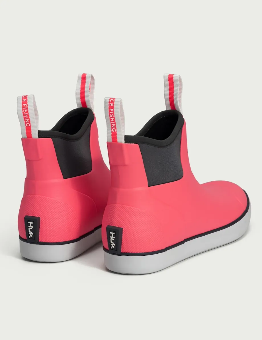 Huk Gear Boots & Shoes|Rainwear-Womens Rogue Wave Boots Neon Coral