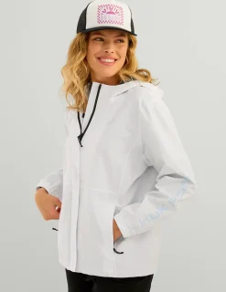 Huk Gear Rainwear-Womens Storm Jacket White